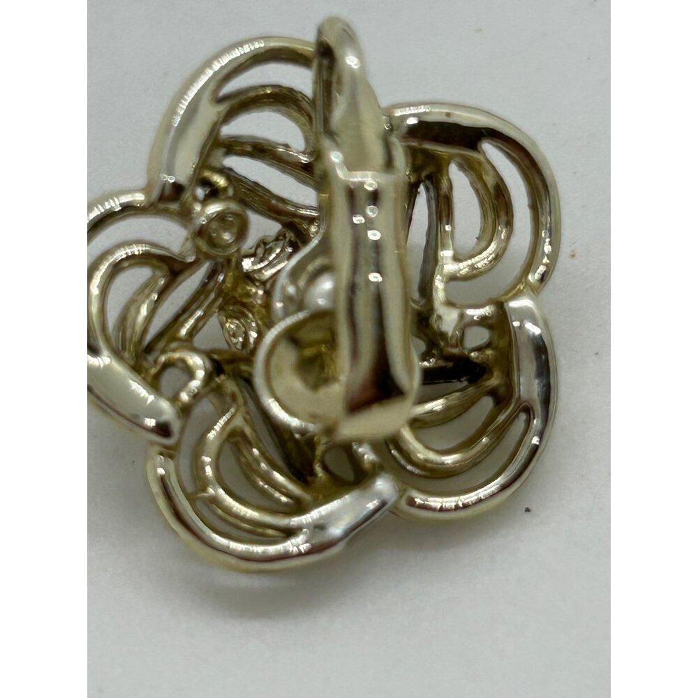 Vintage Coro Gold-Tone Necklace & Matching Unsigned Clip-On Earrings Set - Picture 8 of 15